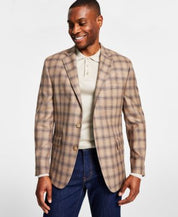 Lauren Ralph Lauren Mens Classic Fit Tan blue Suit Jacket 40L