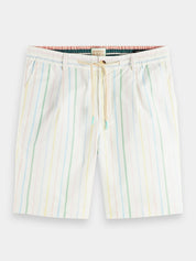 Scotch & Soda Mens Blake striped Bermuda shorts Size 38 White Multicolor Stripes