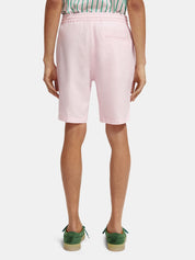Scotch & Soda Mens Fave Organic Cotton & Linen Beach Shorts Size Large Pink