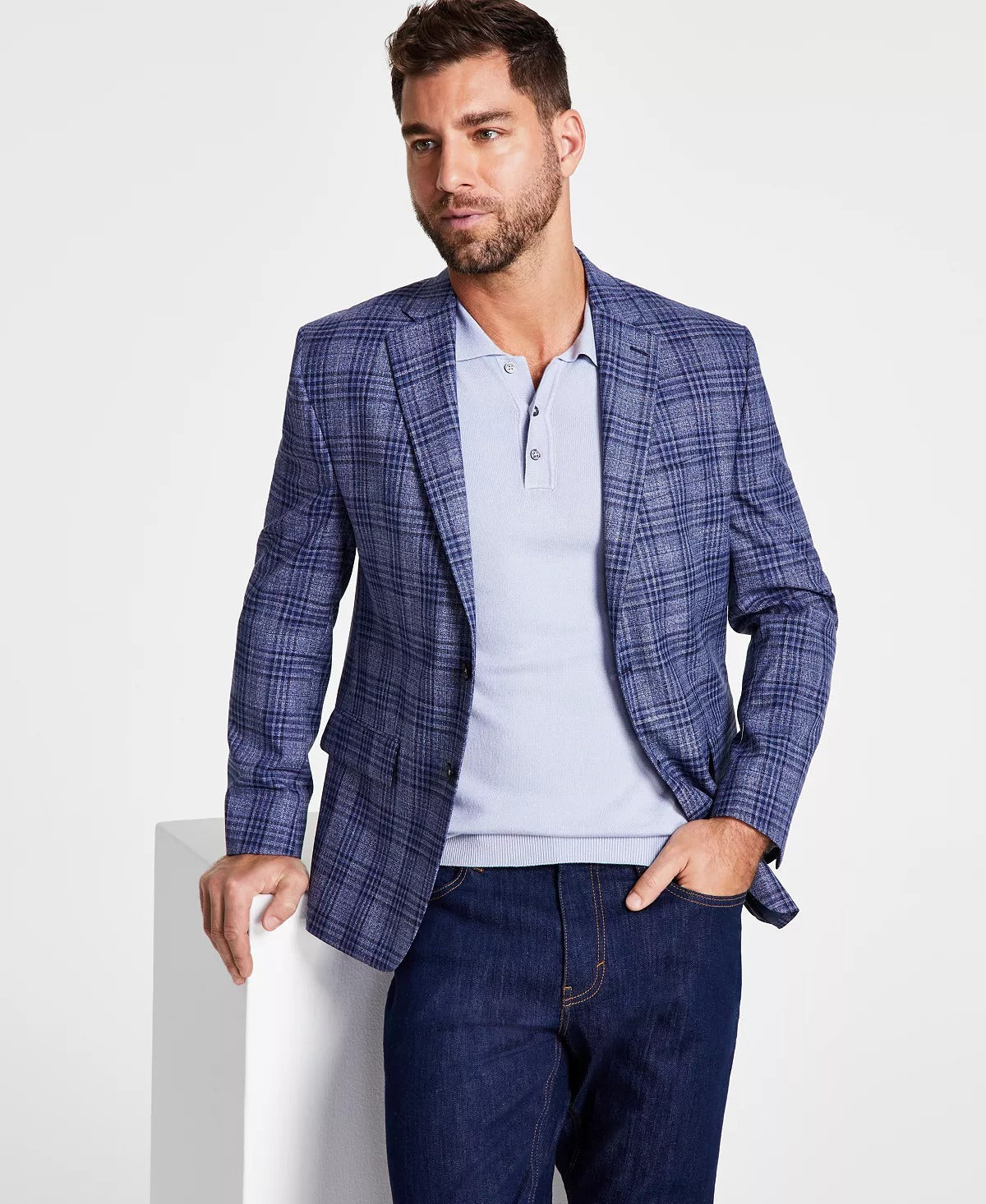 Lauren Ralph Lauren Mens Blue UltraFlex Sport Coat 40R Jacket