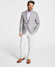 Lauren Ralph Lauren Mens UltraFlex Classic-Fit Suit Jacket Oatmeal Grey 36R