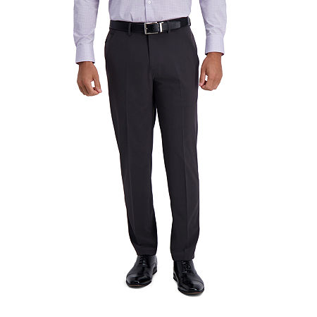 Haggar Men's Active Series Slim Fit Dress Pants Charcoal 34 x 29