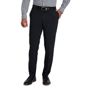 Haggar Mens Slim fit Dress Pants 36 / 32 Black Solid
