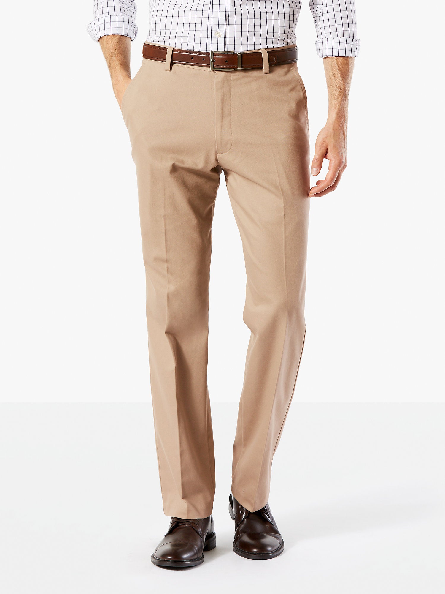 Dockers Mens Easy Stretch Pants Timber Wolf Beige 34 x 30