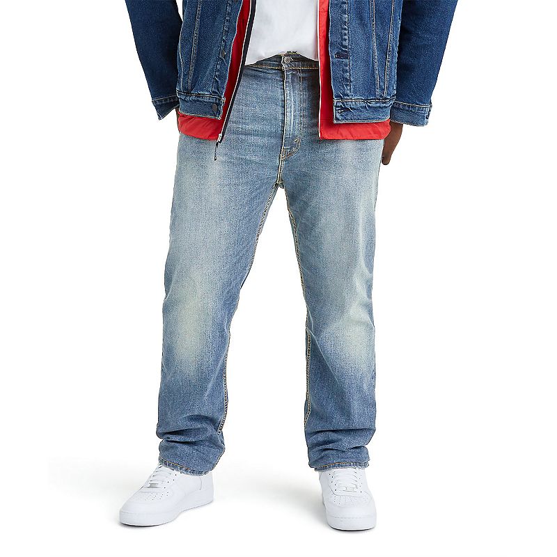 Levis Mens Big Tall 502 Tapered Jeans Walter Blue 38 x 36