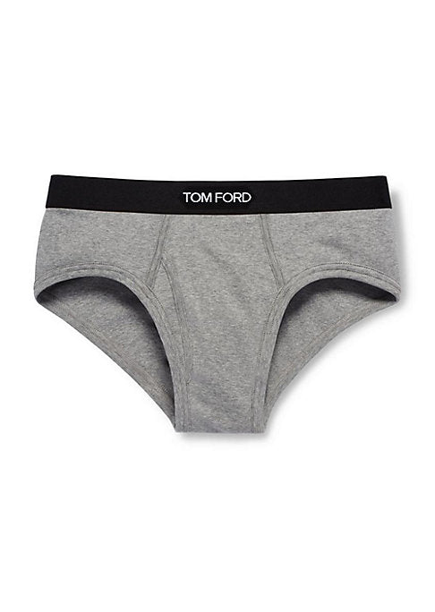 Tom Ford Mens Regular fit Briefs Underwear XL Grey Solid