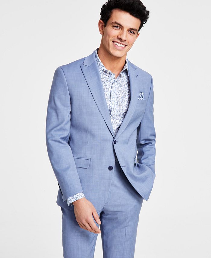Bar Iii Mens Slim fit Suit Jacket Blazer 38 S Blue