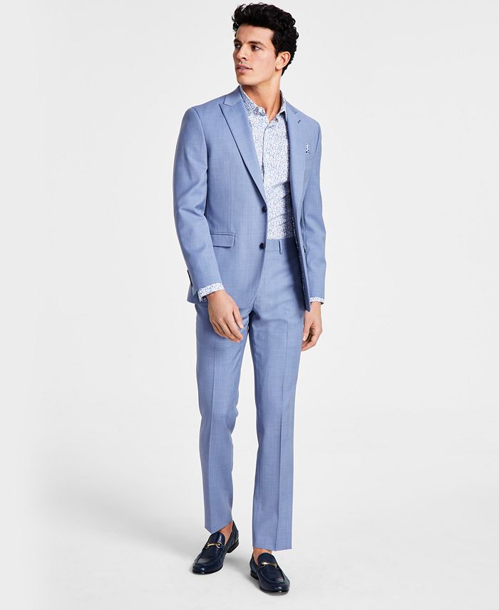Bar Iii Mens Slim fit Suit Jacket Blazer 38 S Blue