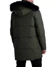 Karl Lagerfeld Paris Men's Down Cold Weather Parka Coat Green XL