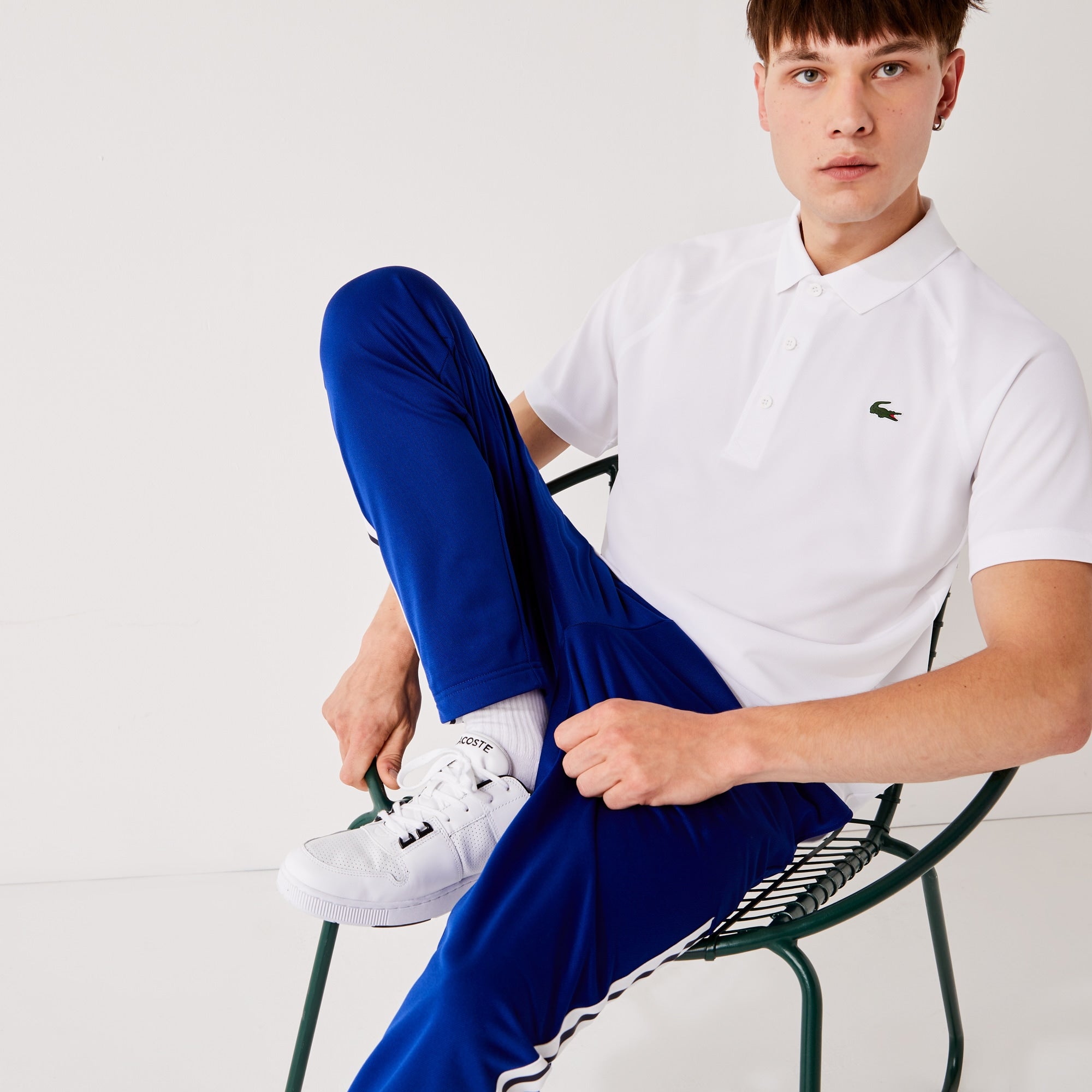 Lacoste Mens Regular fit Short Sleeve Polo Shirt Medium White