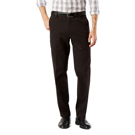 Dockers Mens Easy Stretch Khaki Pants Black 36 x 34