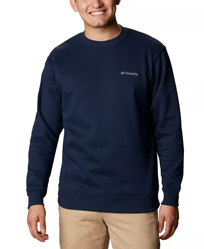 Columbia Men's Hart Mountain Ii Crewneck Sweatshirt Small Navy blue