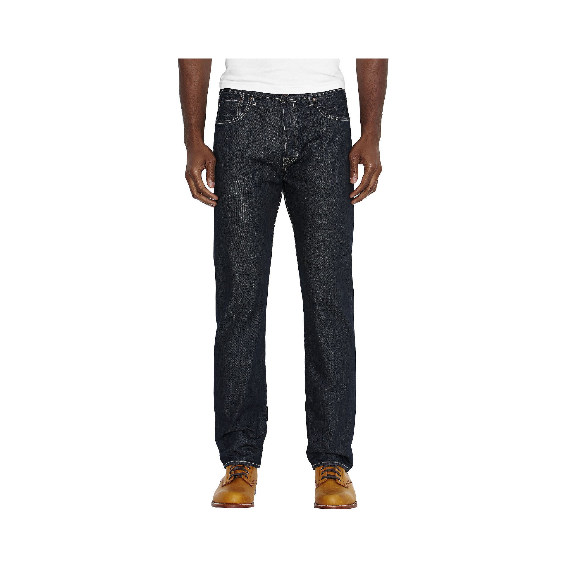 Levi's Men's 501 Original Fit Button Fly Non Stretch Jeans Rigid Blue 33 x 30