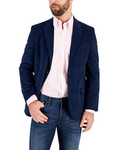 Nautica Mens Modern fit Sport Coat Blazer 42 L Blue Solid