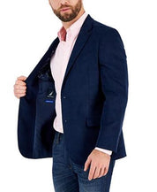 Nautica Mens Modern fit Sport Coat Blazer 38 S Navy Blue Solid Stretch