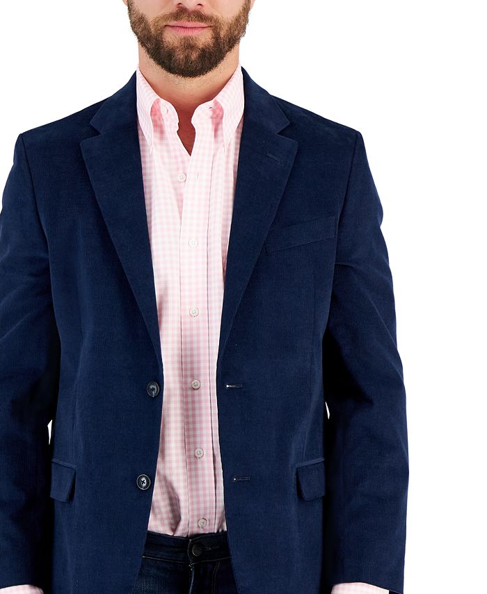 Nautica Mens Modern fit Sport Coat Blazer 42 L Blue Solid