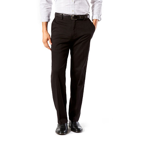Dockers Men's Easy Stretch Classic Fit Dress Pants Black 34 x 30