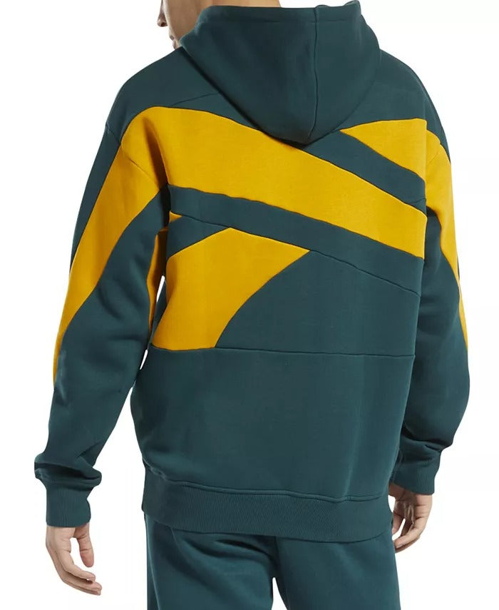 Reebok Men's Oversized Brushed Logo Pullover Hoodie Sweatshirt XXL Forest Green