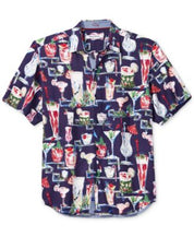 Tommy Bahama Men's Veracruz Cay Naughty Or Nice Shirt  Island Navy Medium