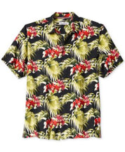Tommy Bahama Men's Canopy Coast Shirt  Black Xxl