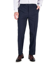 NAUTICA Mens Modern-Fit Bi-Stretch Suit 42R / 38 x 32 Navy Blue Check