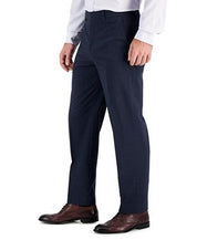 NAUTICA Mens Modern-Fit Bi-Stretch Suit 42R / 38 x 32 Navy Blue Check