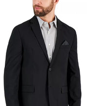 Vince Camuto Mens Slim fit Suit Jacket Blazer 42 S Black Solid