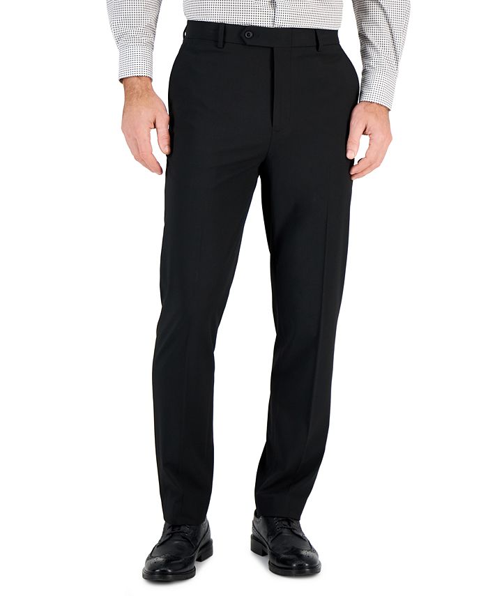 Vince Camuto Mens Slim fit Dress Pants 36 / 30 Black Solid
