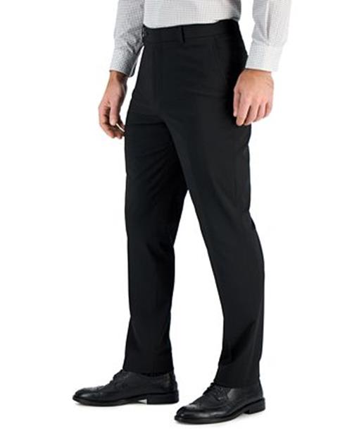 Vince Camuto Mens Slim fit Dress Pants 40 / 29 Black Solid