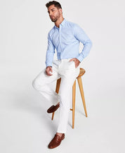 Lauren Ralph Lauren Men's Classic Fit Cotton Stretch Dress Pants White 34 x 30
