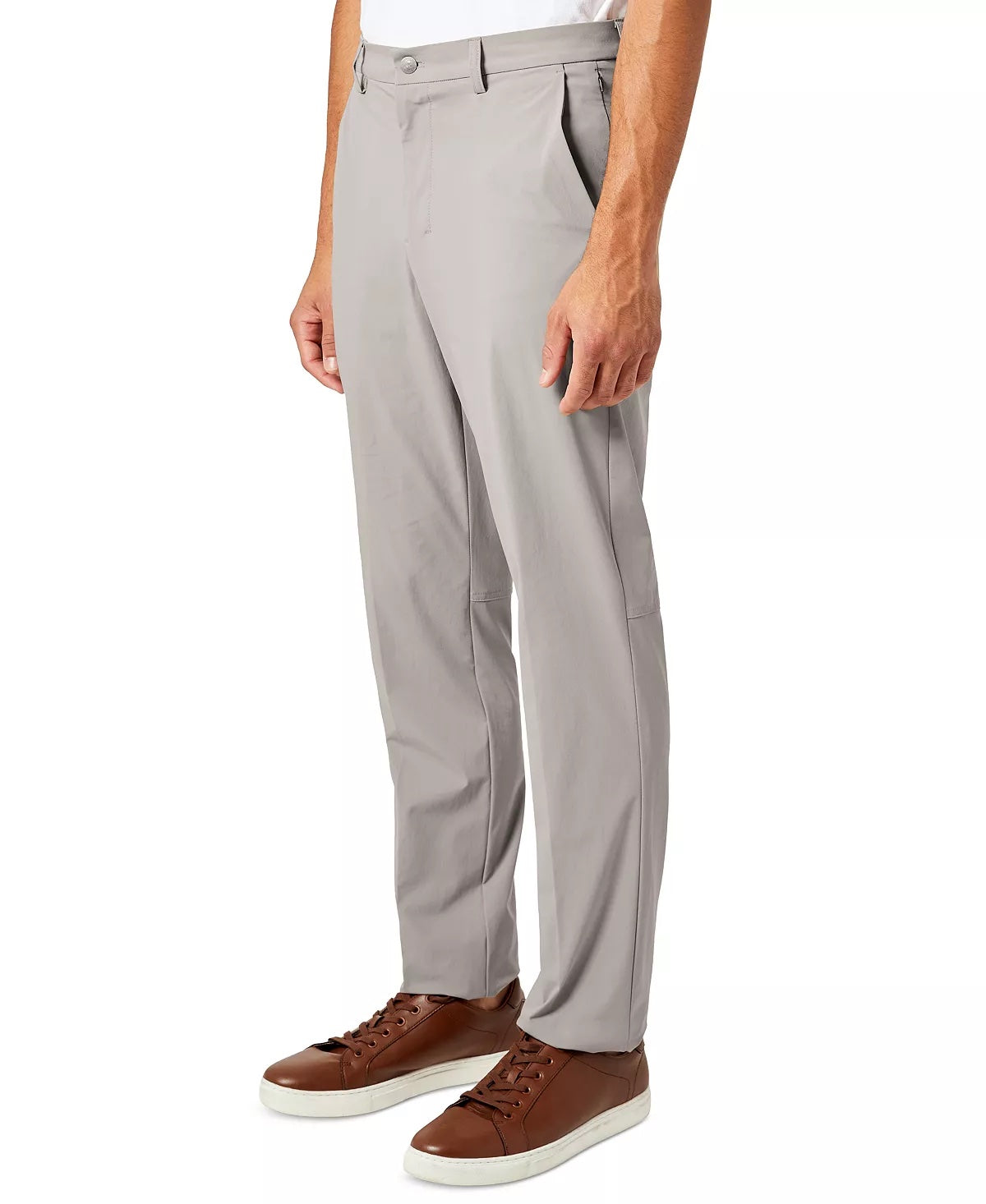 CALVIN KLEIN Men's Slim Fit Tech Solid Performance Dress Pants 36 x 32 Charcoal