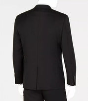 Lauren Ralph Lauren Mens Classic fit Suit Jacket Blazer 42 L Black Solid