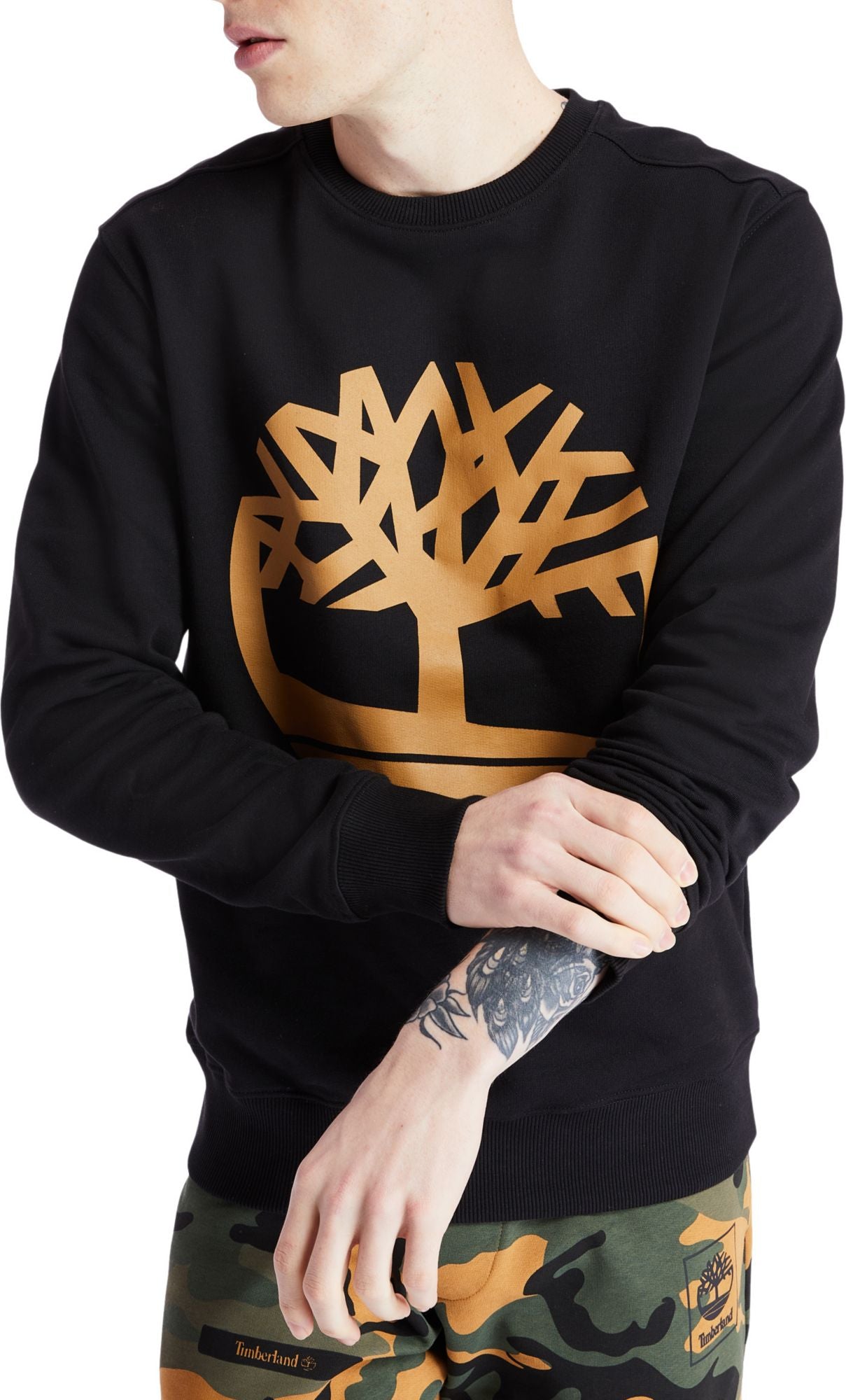 Timberland Mens Core Tree Logo Sweatshirt XL Black