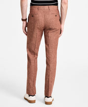 Tommy Hilfiger Mens Modern fit Dress Pants 36 / 30 Brown Solid Linen