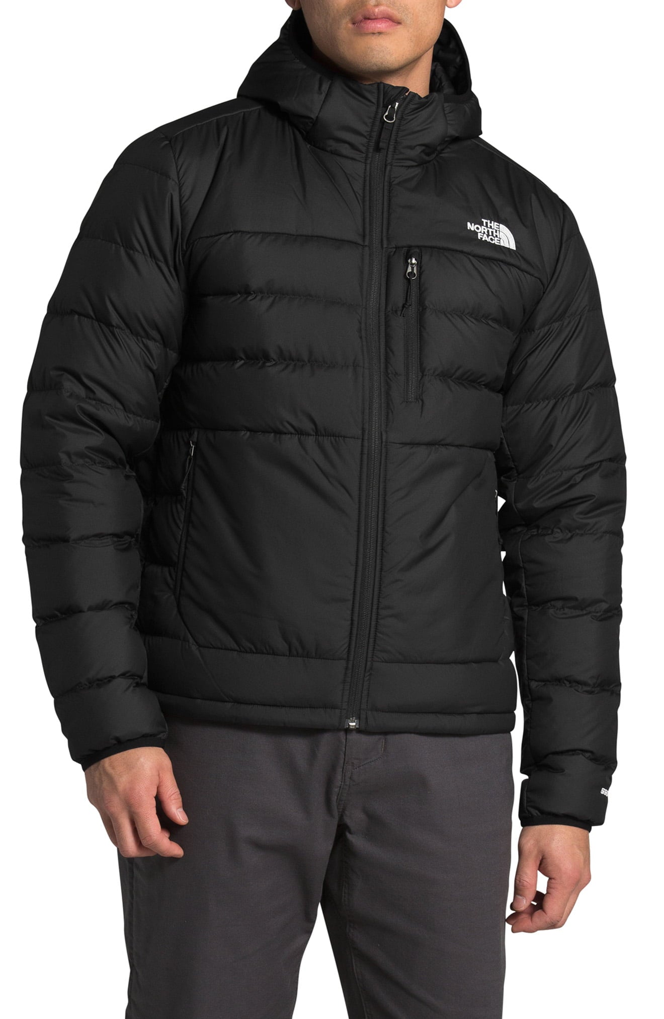 North Face Mens Aconcagua 2 Hoodie Ski Jacket Black XXL