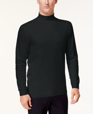 Club Room Mens Solid Turtle Neck Shirt Pine Grove Green Large