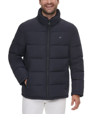 Calvin Klein Mens Regular fit Puffer Jacket Coat Medium Blue
