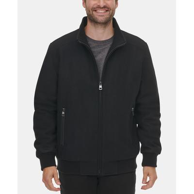 Calvin Klein Mens Bomber Jacket Coat Small Black Solid