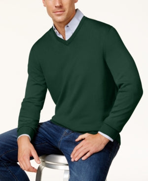 Club Room Mens Regular-Fit 1/4 Zip Sweater Ivy League Green Small
