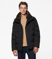 Andrew Marc Men's Horizon Water Resistant Down Jacket Small Black