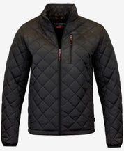 Hawke & Co. Mens Quilted Coat Medium Black Solid