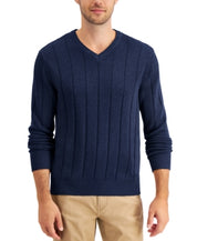 Club Room Men's V Neck Sweater Pine Grove Green Large
