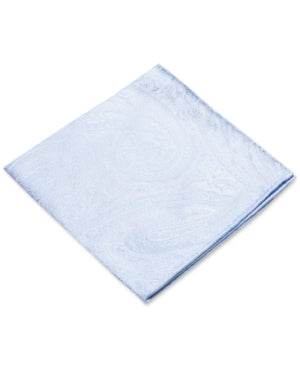 Ryan Seacrest Distinction Men's Paisley Pocket Square Light Blue One Size