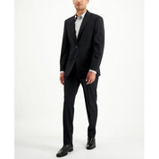 Calvin Klein Men's Slim Fit 2-Piece Wool Suit 42S / 35 x 30 Black