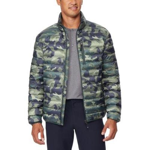 32 DEGREES Men's Down Packable Jacket Medium Camo Dark Green