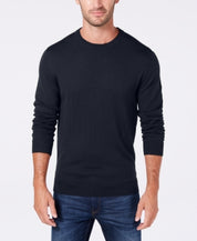 Club Room Men's Regular-Fit Solid Sweater Navy Blue XL