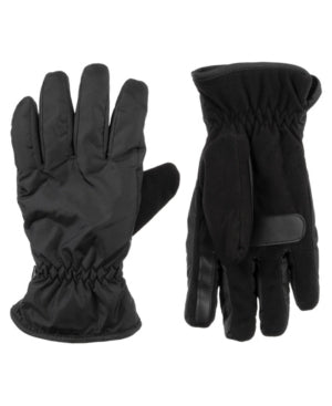 Isotoner Signature Mens Sleek Black All Weather Gloves XL