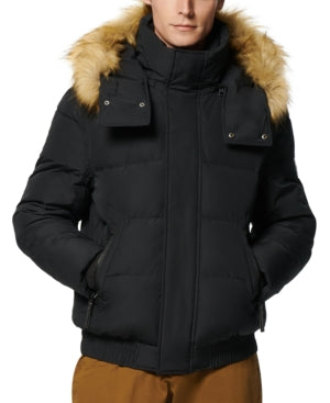 Andrew Marc Mens Parka Coat XXL Black