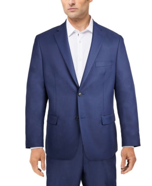 Alfani Mens Classic fit Suit Jacket Blazer 40 S Blue Solid Stretch