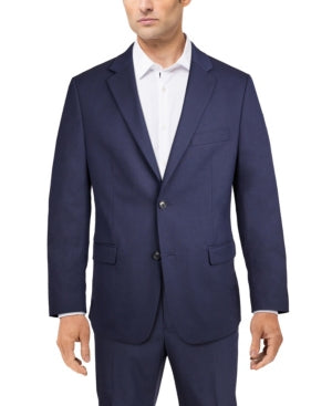 Alfani Mens Classic fit Suit Jacket Blazer 44 S Navy Blue Solid